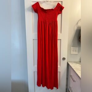 Isabel Maternity off the shoulder dress